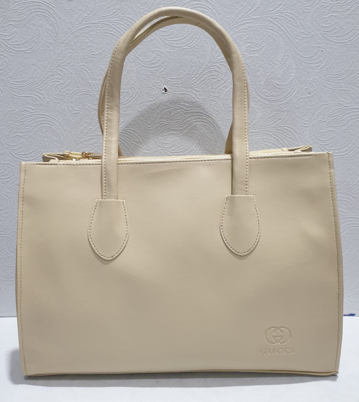 Ivory Twin-Handle Tote