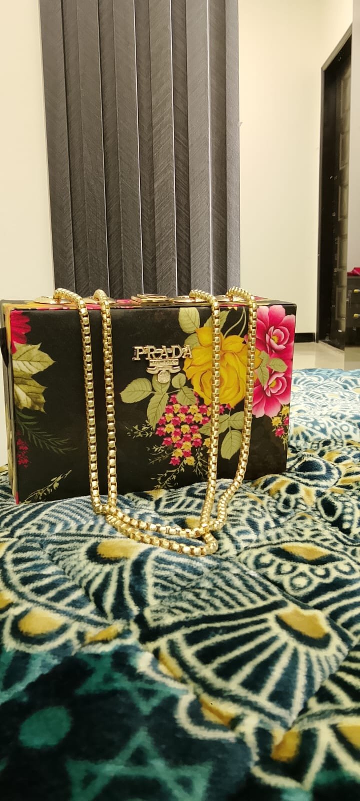 Floral Box Clutch